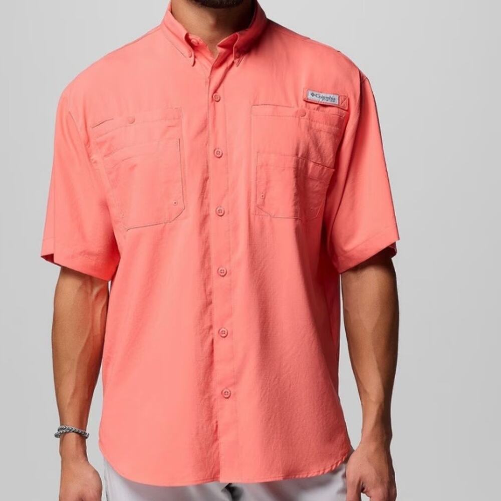 Columbia Sportswear Men's PFG Tamiami II Short Sleeve Shirt Size S Fishing